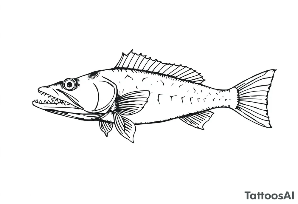 Flathead catfish tattoo idea