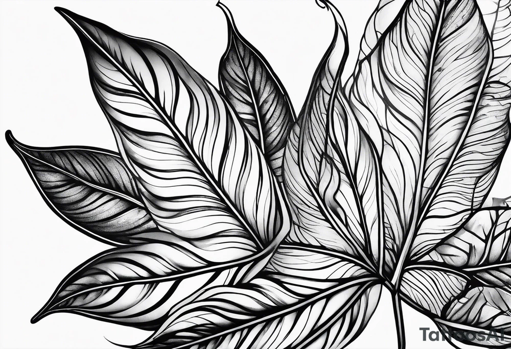 leaf tattoo idea