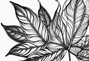 leaf tattoo idea