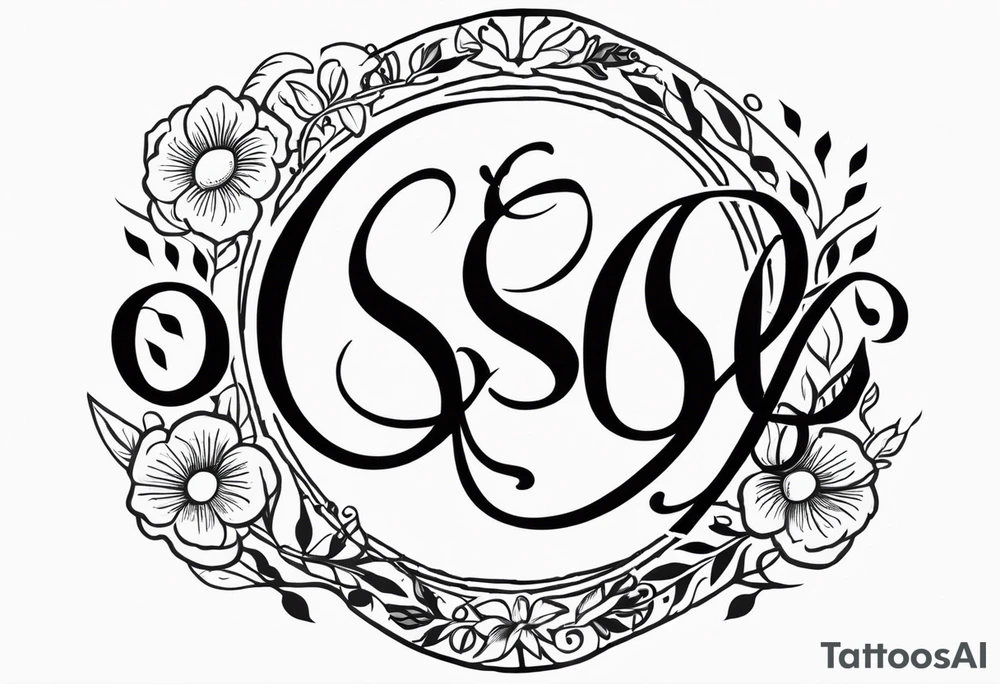Oscar,  Embla & Emil in a circle tattoo idea