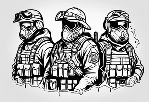 Rangers from Wasteland 3 game. tattoo idea