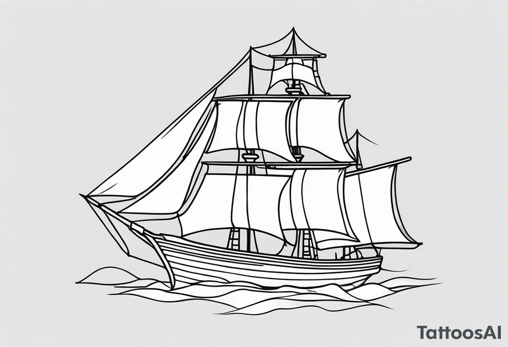 Broken rigging tattoo idea