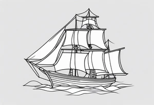 Broken rigging tattoo idea