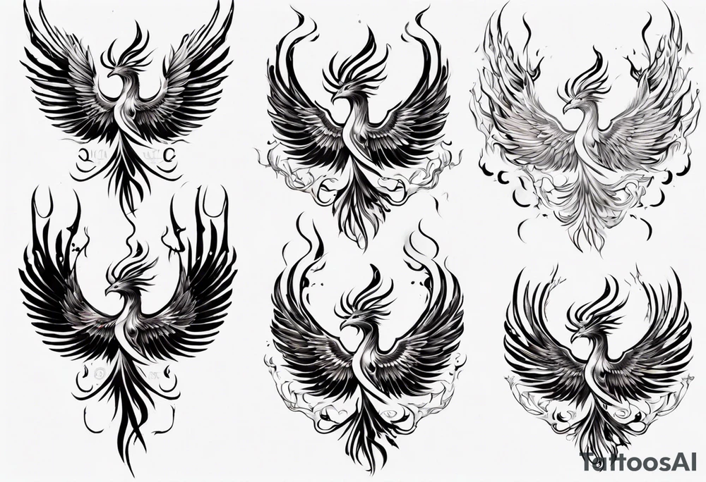 Phoenix rising tattoo idea