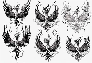 Phoenix rising tattoo idea