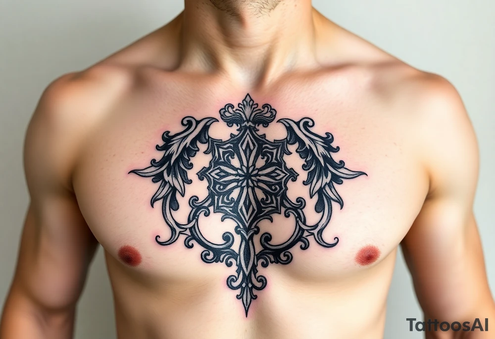 Smith, Irish crest. Mideval style.
Full chest tattoo idea tattoo idea