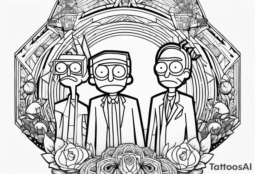 Ricky e morty tattoo idea