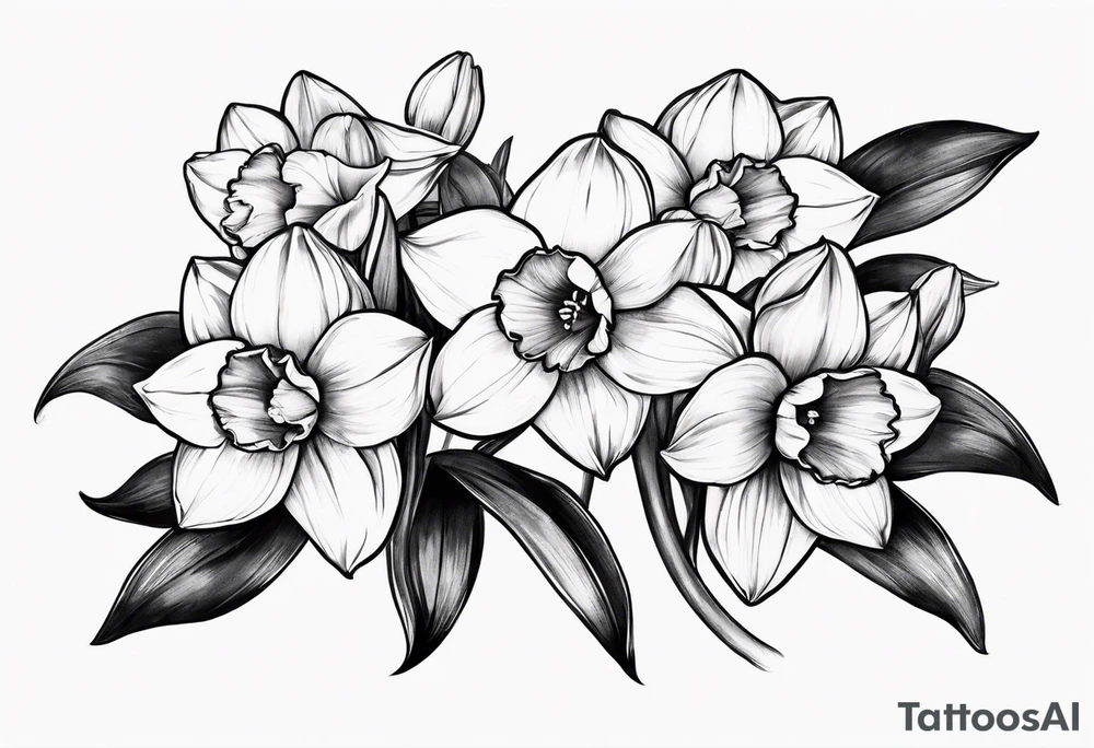 A stemless narcissus tattoo idea