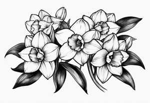 A stemless narcissus tattoo idea