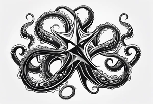 outstretched tentacle tattoo idea