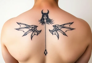 lilith symbol of female power
minimalist
abstract 
on thigh tattoo idea