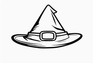 Witch hat tattoo idea