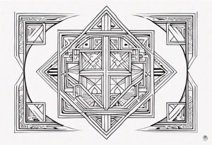 Polynesian geometric neck  tattoo tattoo idea