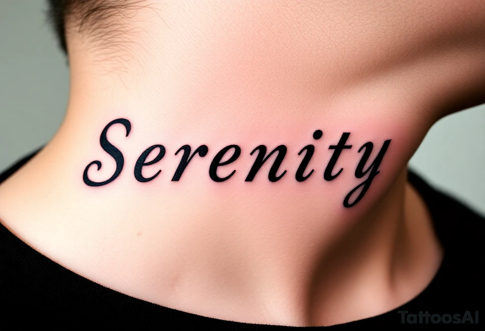 Serenity tattoo idea