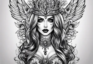 lady death tattoo idea