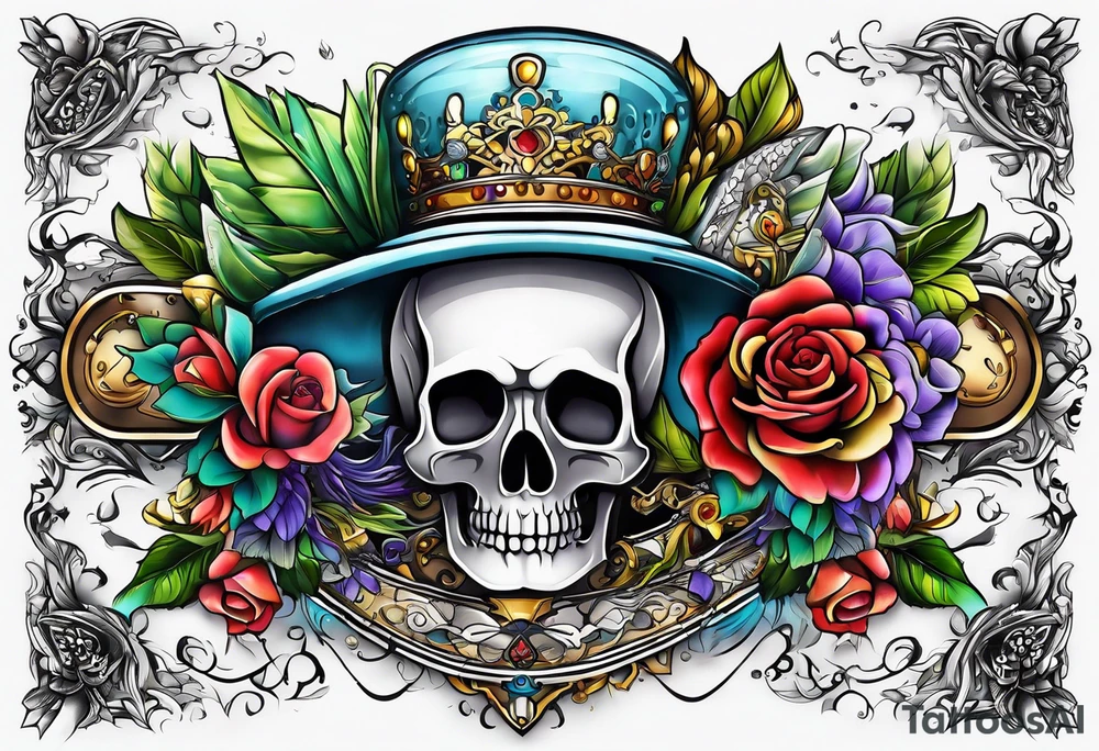 Growing up broke to now being rich. tattoo idea