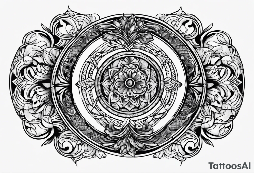 round tattoo tattoo idea