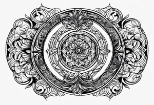 round tattoo tattoo idea