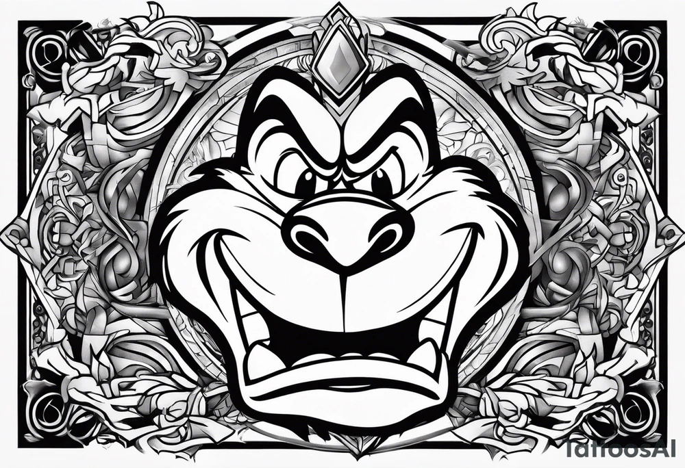 The looney tunes character taz tattoo idea