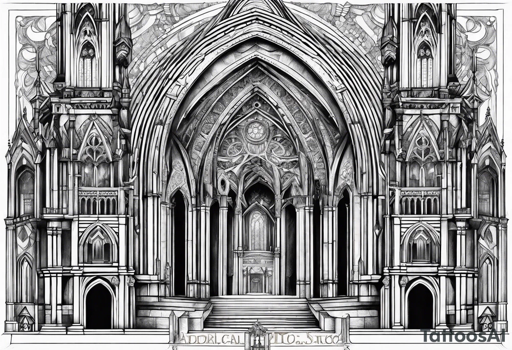 cathedral tattoo idea
