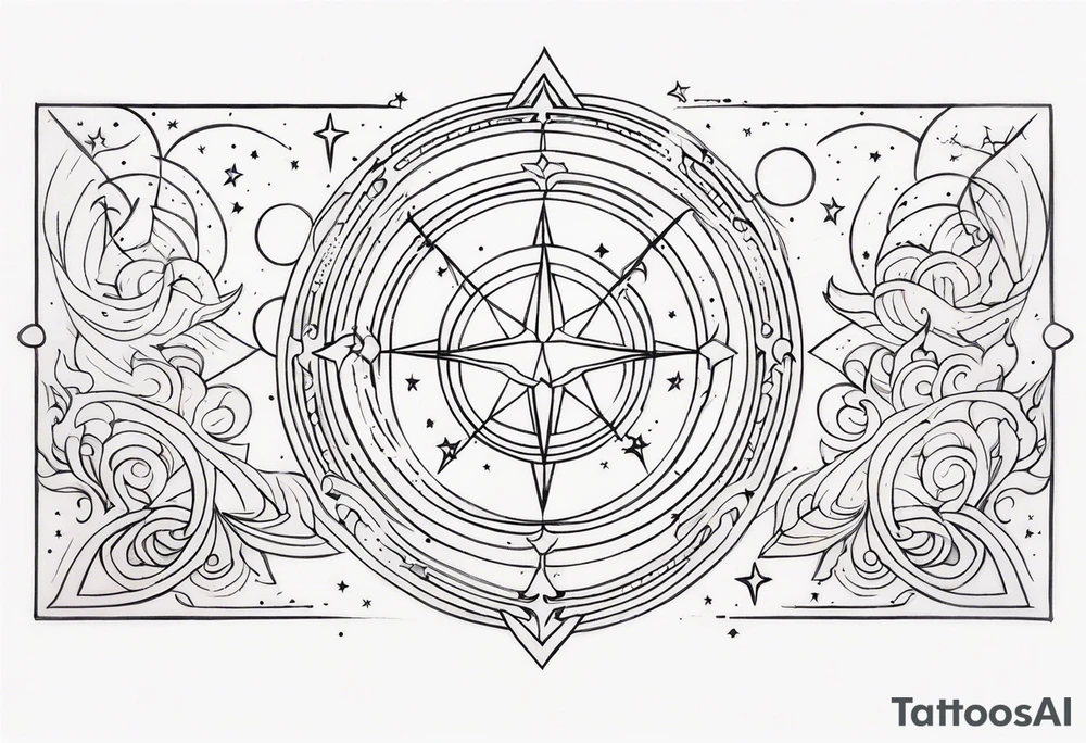 Celestial tattoo idea