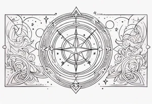 Celestial tattoo idea