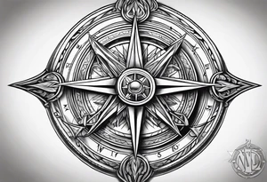 Norse compass tattoo idea