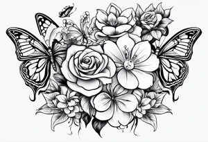tattoo to represent that I have 3 children (girls). For inspiration I like flowers, butterflies, the beach, giraffes, tattoo idea