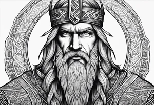 Odin of Rune symbol tattoo idea