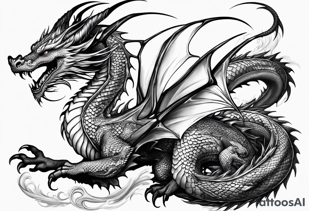 dragon tattoo idea