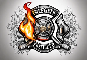 firefighter logo tattoo idea