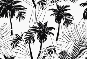Just palm tattoo idea