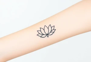 Lotus and Leo symbol tattoo idea