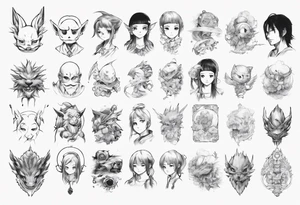 Fantsy anime tattoo idea