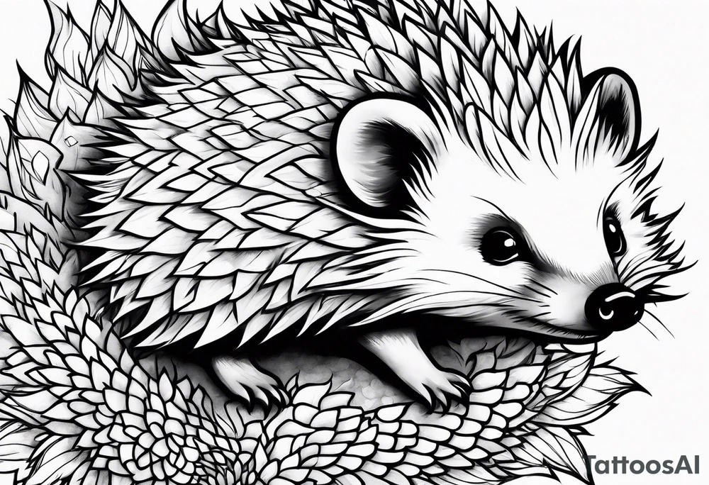 Super hero Hedgehog tattoo idea