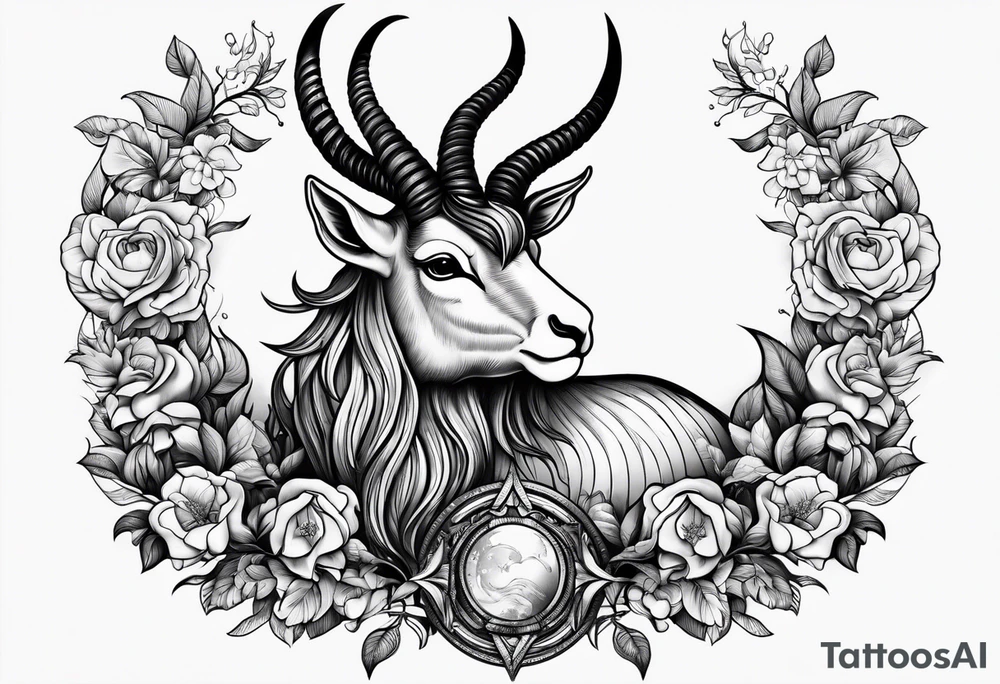 Capricorn tattoo idea