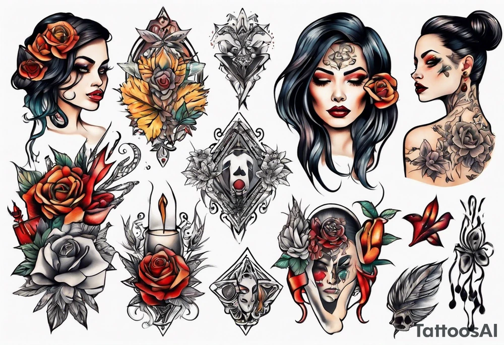 Woman tattoo idea