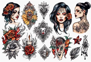 Woman tattoo idea