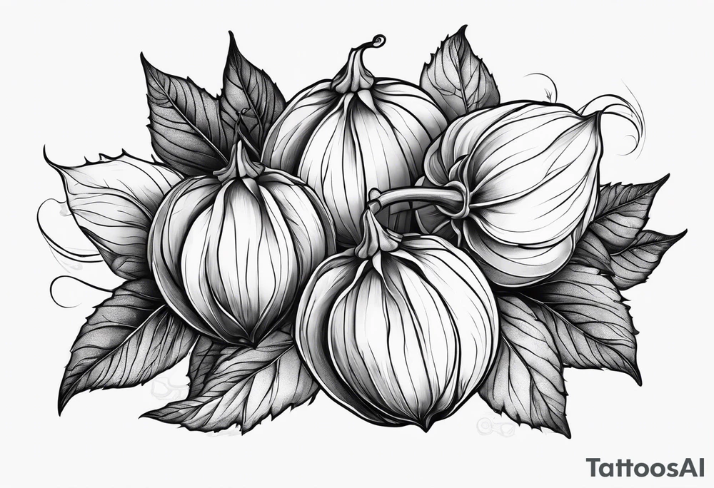 Physalis arm tattoo idea