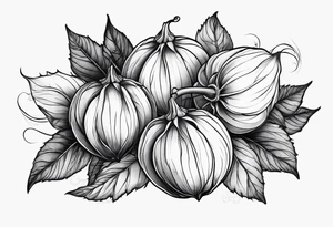 Physalis arm tattoo idea