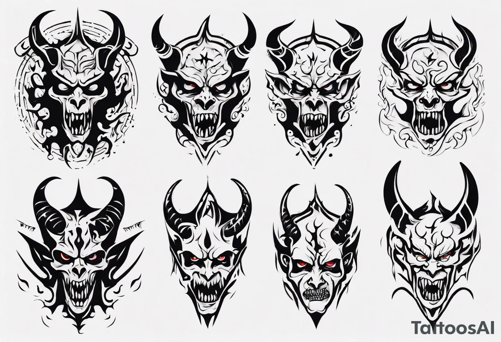 Demon tattoo idea
