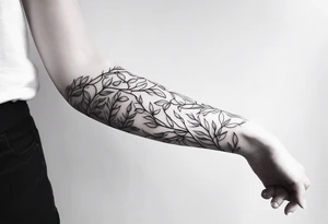 Sleeve tattoo. Vines wrapping around the arm. tattoo idea