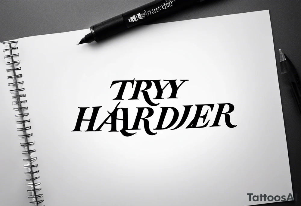 “Try harder” in another language  for a finger tattoo tattoo idea