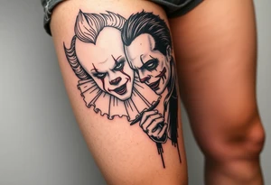 Pennywise and Jason tattoo idea
