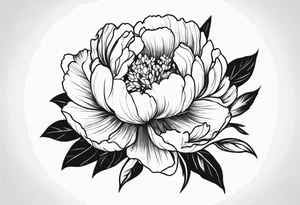 Peony tattoo idea