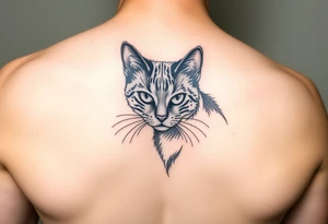 black cat tattoo idea