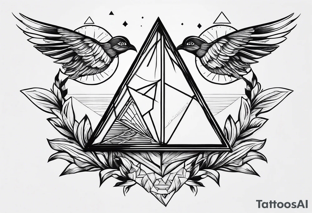 un triangulo simple sin adornos tattoo idea