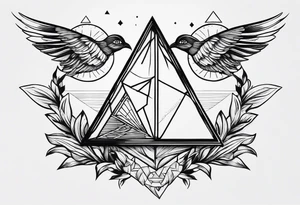 un triangulo simple sin adornos tattoo idea
