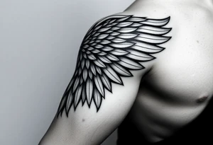 Shoulder Wing tattoo idea