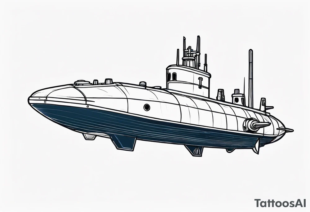 US NAVY SUBMARINE modern tattoo idea